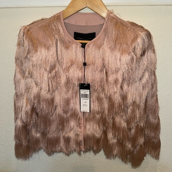 NWT BCBGMAXAZRIA Jaxon Fringe Jacket - Picture 2 of 11